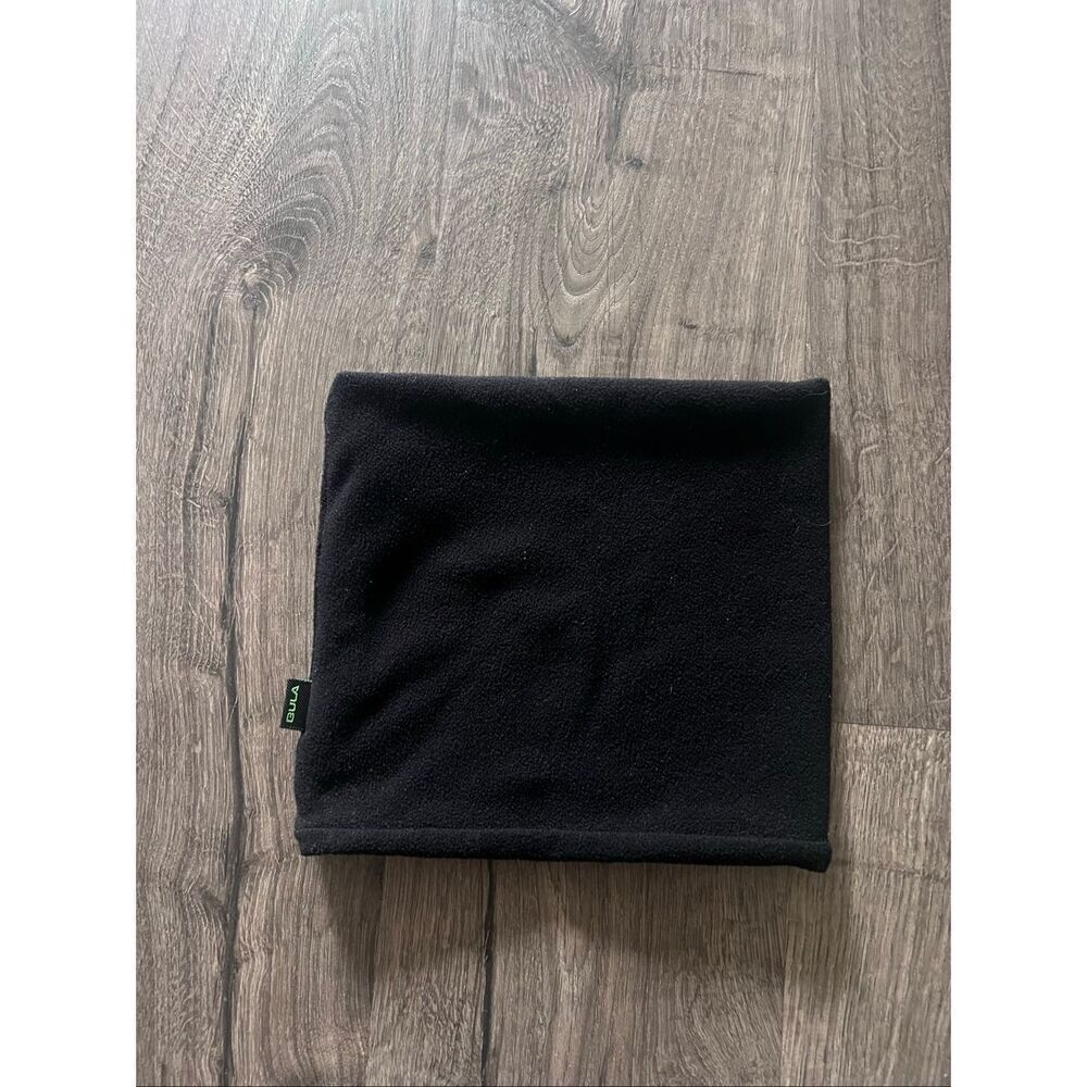Bula double-layer black polar fleece neck tube/gaiter